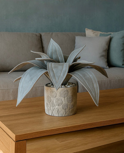 Agave in Alcantara carta da zucchero