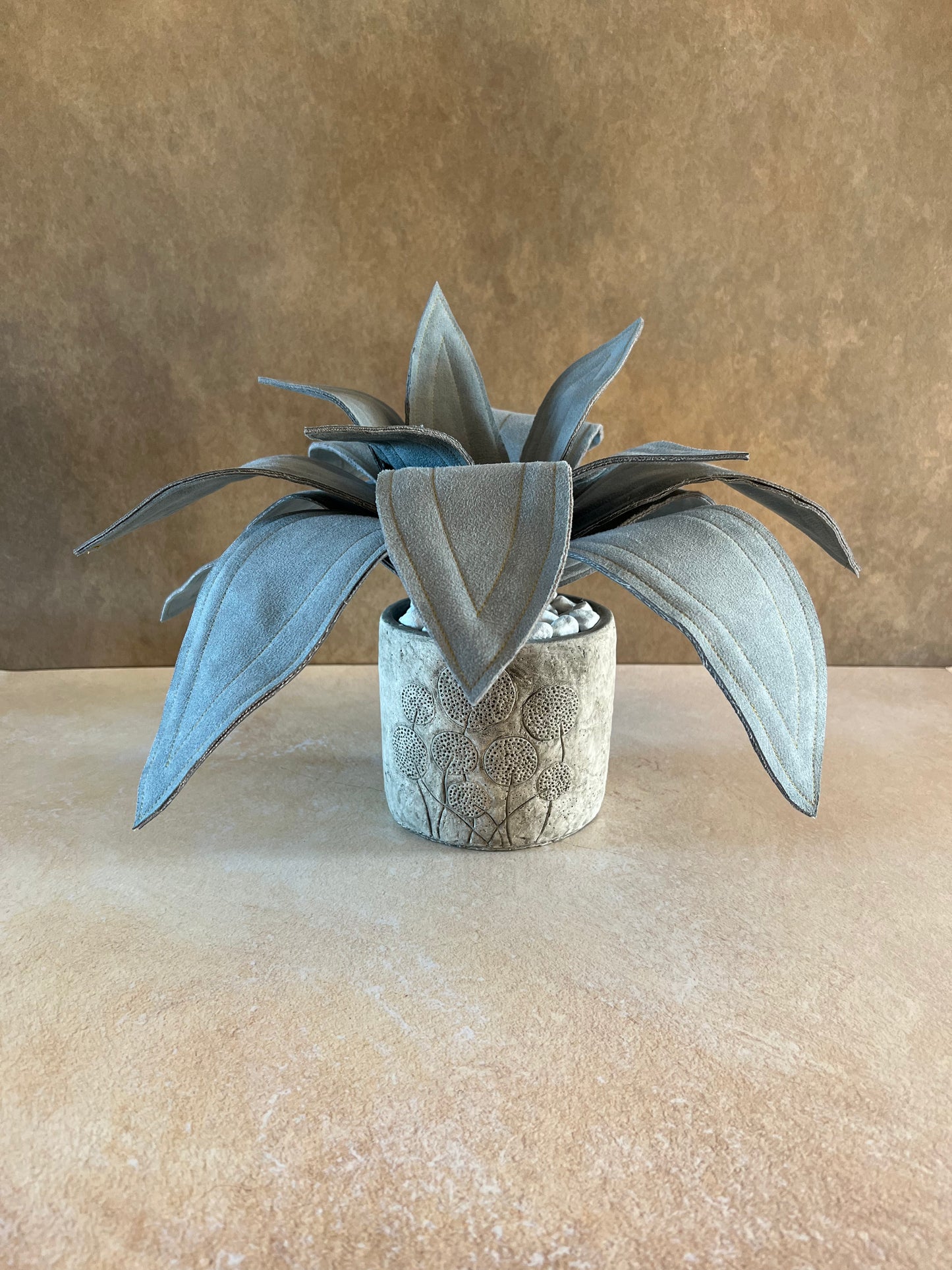 Agave in Alcantara carta da zucchero