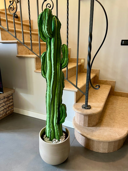 Big cactus in velluto verde avocado altezza 117 cm IN PRONTA CONSEGNA