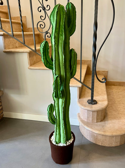 Big cactus in velluto verde avocado altezza 117 cm IN PRONTA CONSEGNA