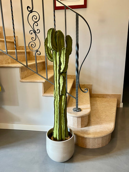 Big cactus in velluto verde brillante altezza 116 cm IN PRONTA CONSEGNA