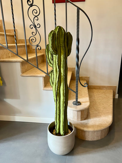 Big cactus in velluto verde brillante altezza 116 cm IN PRONTA CONSEGNA