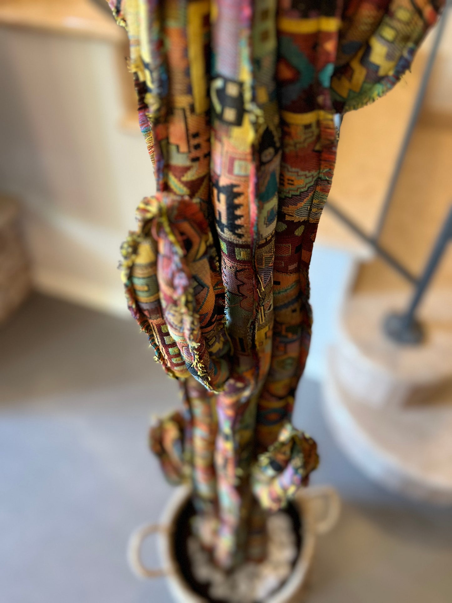 Big cactus in cotone multicolore - altezza 124 cm - in pronta consegna - SPEDIZIONE GRATUITA
