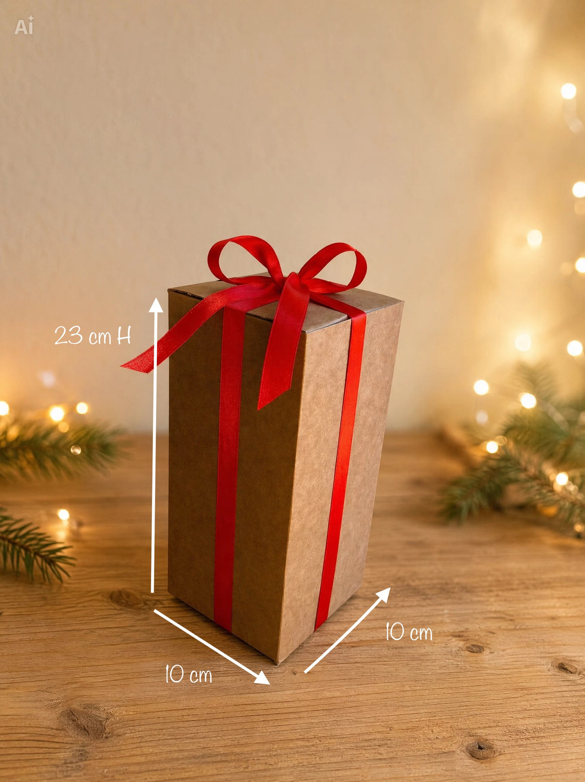 Confezione regalo NATALE per mini cactus